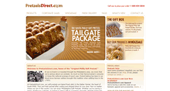 Desktop Screenshot of pretzelsdirect.com