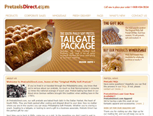 Tablet Screenshot of pretzelsdirect.com